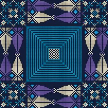 Palestinian embroidery pattern 스톡 일러스트