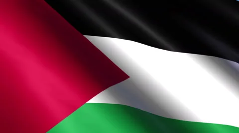 Palestinian Flag Animation – 4K Resolution Ultra HD Vídeo Stock 41793516