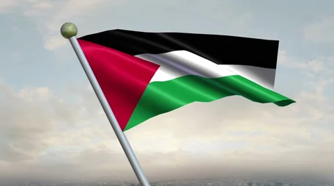Palestinian Flag Animation – 4K Resolution Ultra HD 動画素材 41793651
