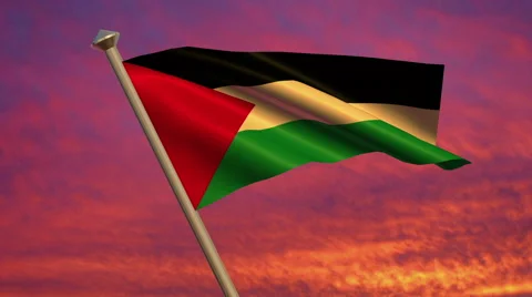 Palestinian Flag Animation – 4K Resolution Ultra HD 動画素材 41793719