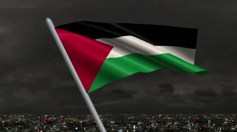 Palestinian Flag Animation – 4K Resolution Ultra HD 動画素材 41793786