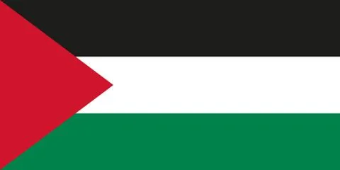 Palestinian flag Stock Illustration