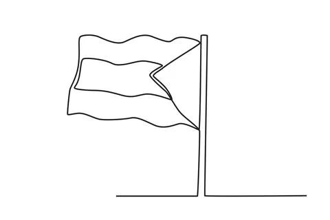A Palestinian flag Stock Illustration