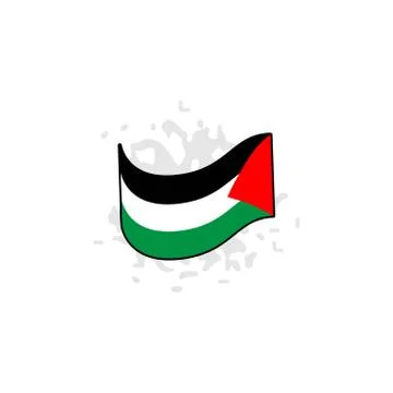 Palestinian flag vector design template illustration Stock Illustration