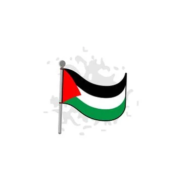 Palestinian flag vector design template illustration 스톡 일러스트