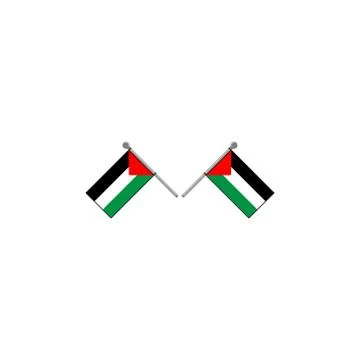 Palestinian flag vector design template illustration Stock Illustration