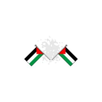 Palestinian flag vector design template illustration Stock Illustration