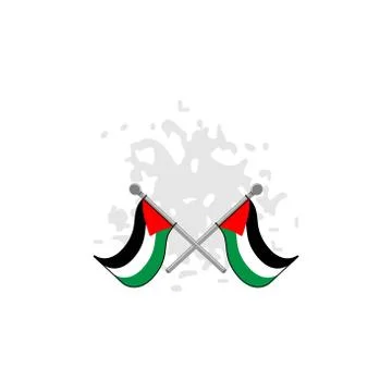 Palestinian flag vector design template illustration Stock Illustration