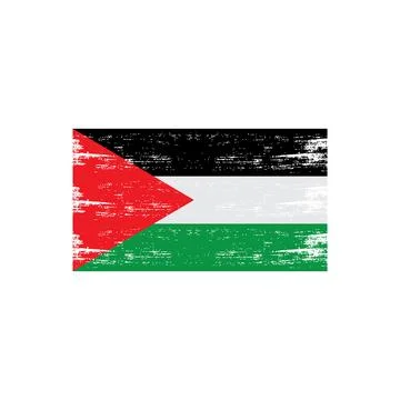Palestinian flag vector Stock Illustration