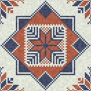 Palestinian mosaic pattern  Stock Illustration