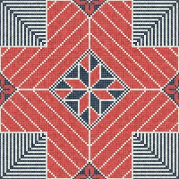Palestinian mosaic pattern  Ilustración de archivo