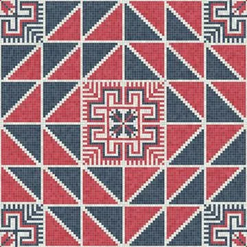 Palestinian mosaic pattern  Stock-Illustration