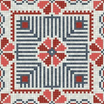 Palestinian mosaic pattern  Stock-Illustration