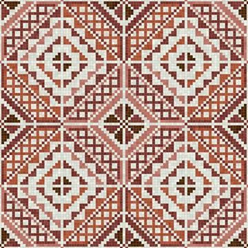 Palestinian mosaic pattern  库存插图