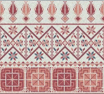 Palestinian mosaic pattern  Stock-Illustration