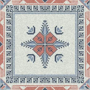 Palestinian mosaic pattern  스톡 일러스트