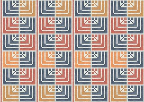 Palestinian mosaic pattern  Stock-Illustration