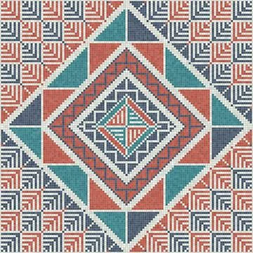 Palestinian mosaic pattern  Stock-Illustration