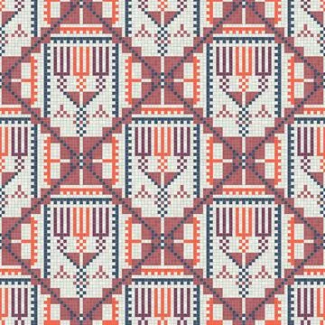 Palestinian mosaic pattern  Stock Illustration