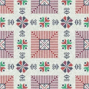 Palestinian mosaic pattern  Stock-Illustration