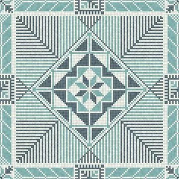 Palestinian mosaic pattern  Ilustración de archivo