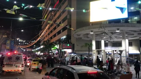 Palestinian nablus at night Video stock 156358420