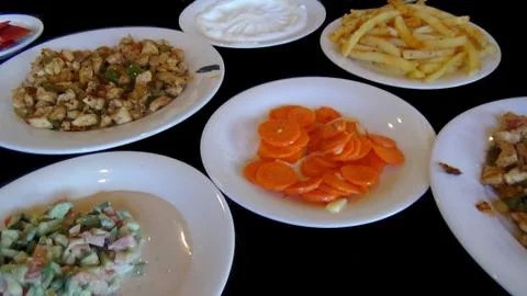 Palestinian salads Stock Photos