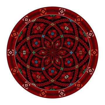 Palestinian Tatreez  design element Stock Illustration