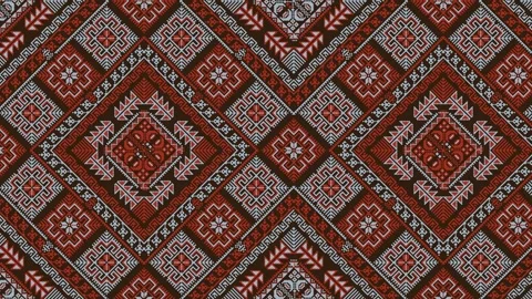 Palestinian Tatreez loop Video stock 285060367