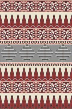Palestinian Tatreez, template pattern Illustrazione stock