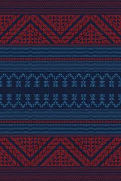 Palestinian Tatreez, template pattern Stock Illustration