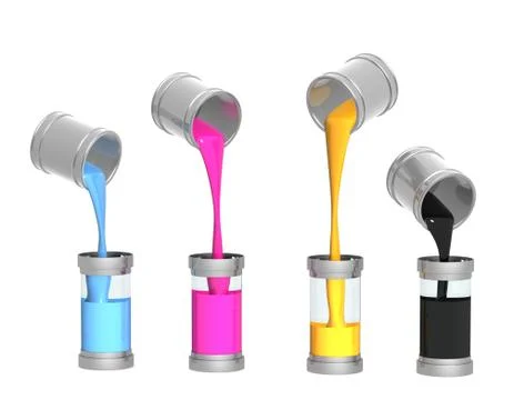 Palette CMYK Illustrazione stock