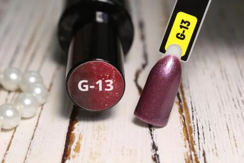 Palette of gradient tips for nails. Nail palette Stock Photos