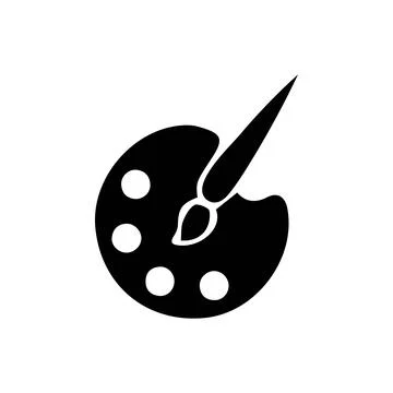 Palette icon, Art icon, vector illustration Stock Illustration