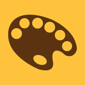 The palette icon Stock Illustration