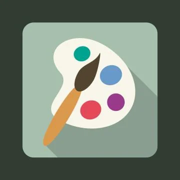 Palette icon Stock Illustration