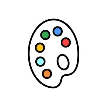 Palette icon Stock Illustration