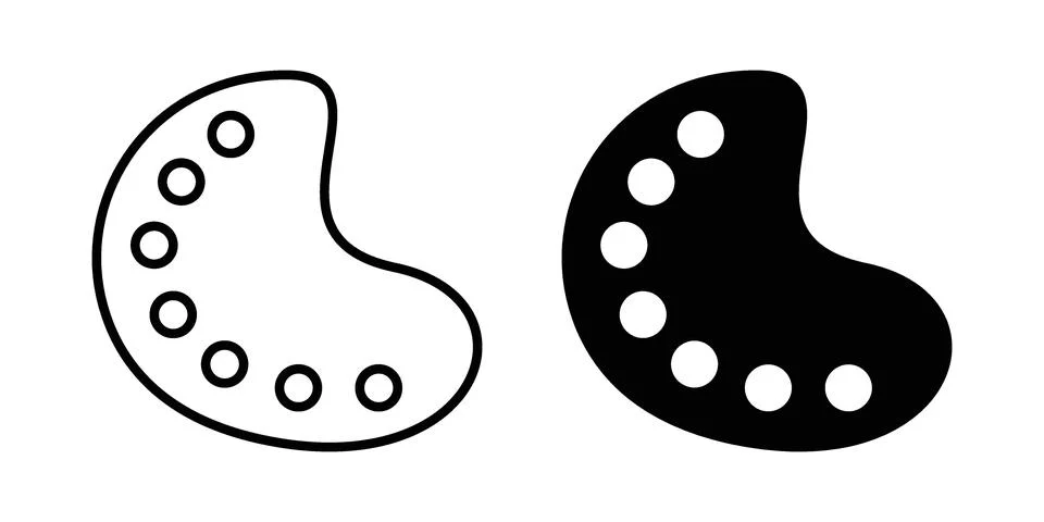 Palette icon or illustration vector symbols Stock Illustration