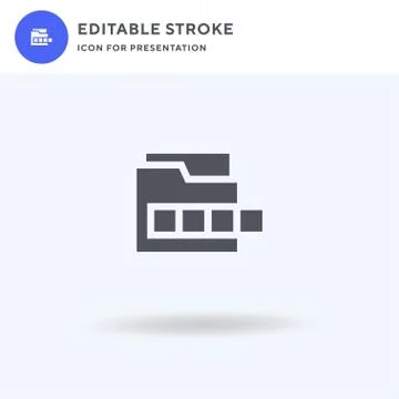 Palette icon vector, filled flat sign, solid pictogram isolated on white, log Stock Illustration