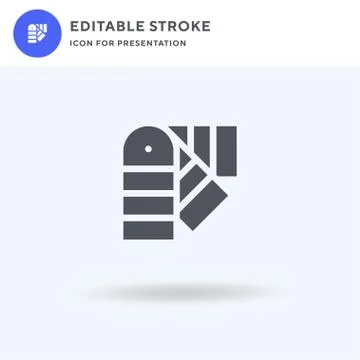 Palette icon vector, filled flat sign, solid pictogram isolated on white, logo Illustrazione stock