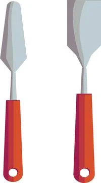 Palette knife Stock Illustration