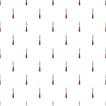 Palette knife tool repeating pattern for creative art background Stock Illustration