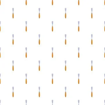 Palette knife tool seamless pattern for creative crafts Stock Illustration