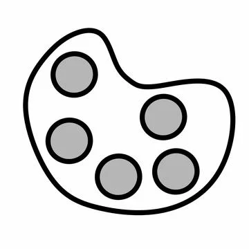 Palette painter  Stock Illustration