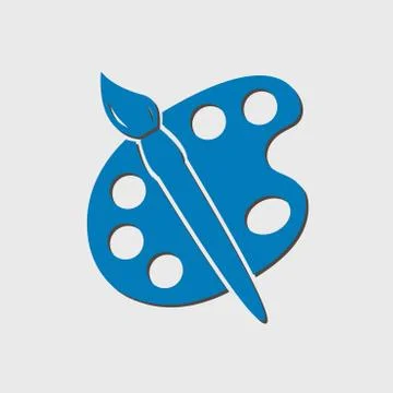 Palette sign icon. Stock Illustration