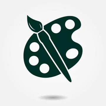 Palette sign icon. Stock Illustration