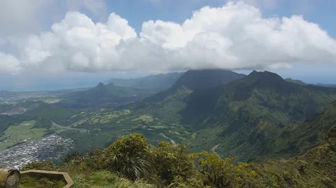 Pali over view Stock Footage 47578338