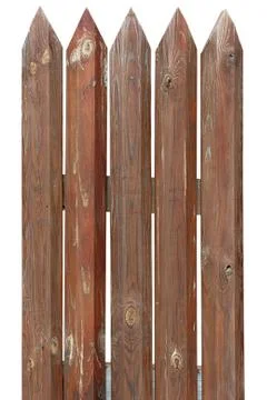 Palisade of the old logs. 스톡 사진