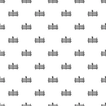 Palisade pattern Ilustração Stock