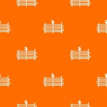 Palisade pattern seamless Ilustração Stock